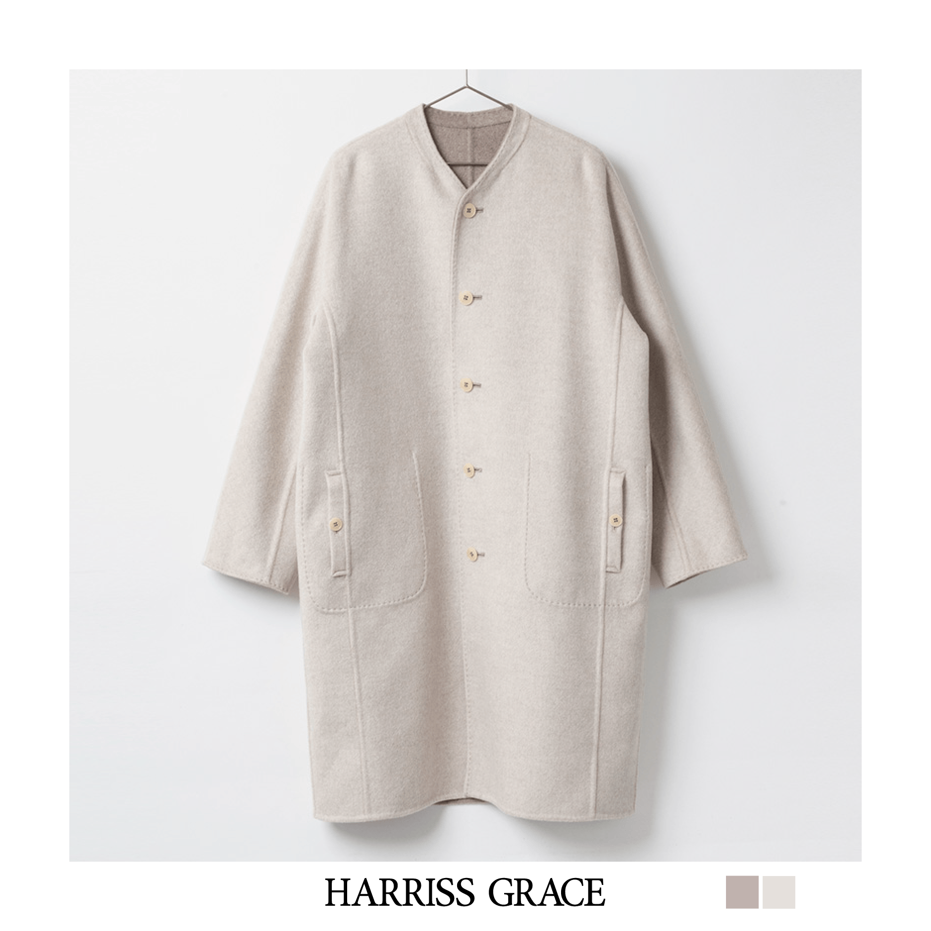[HARRISS GRACE] CASHMERE LONG COAT