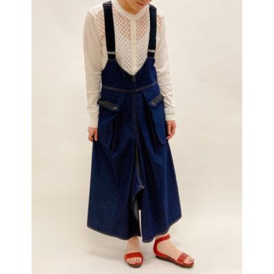 new arrival-3way  skirts　uspenders denim-