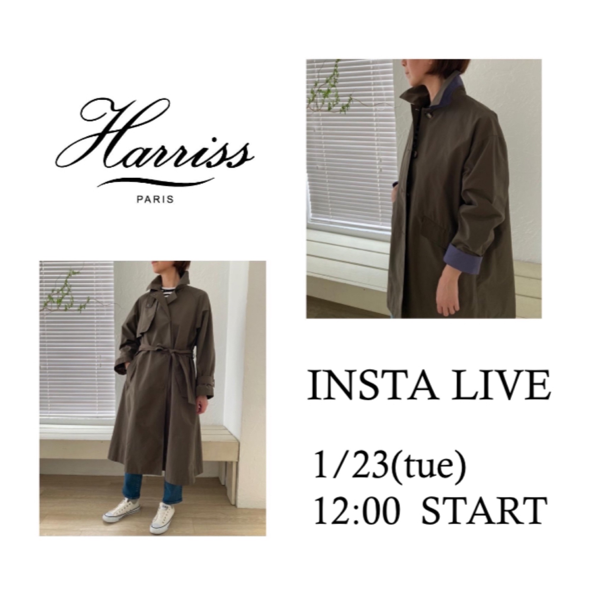 INSTA LIVE 1/23(thu)開催！