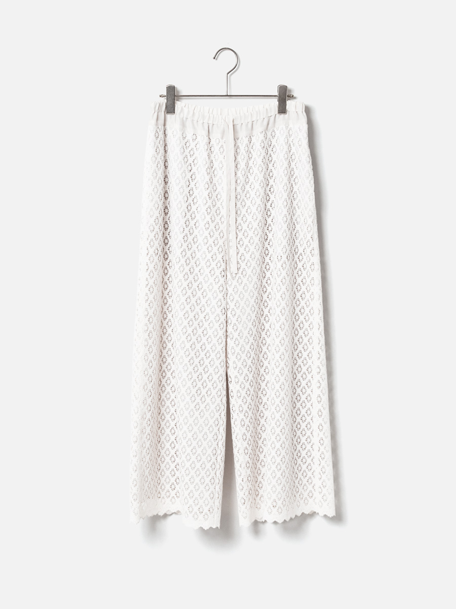 Organic Cotton Wide Flared Pants_Ecru(03)