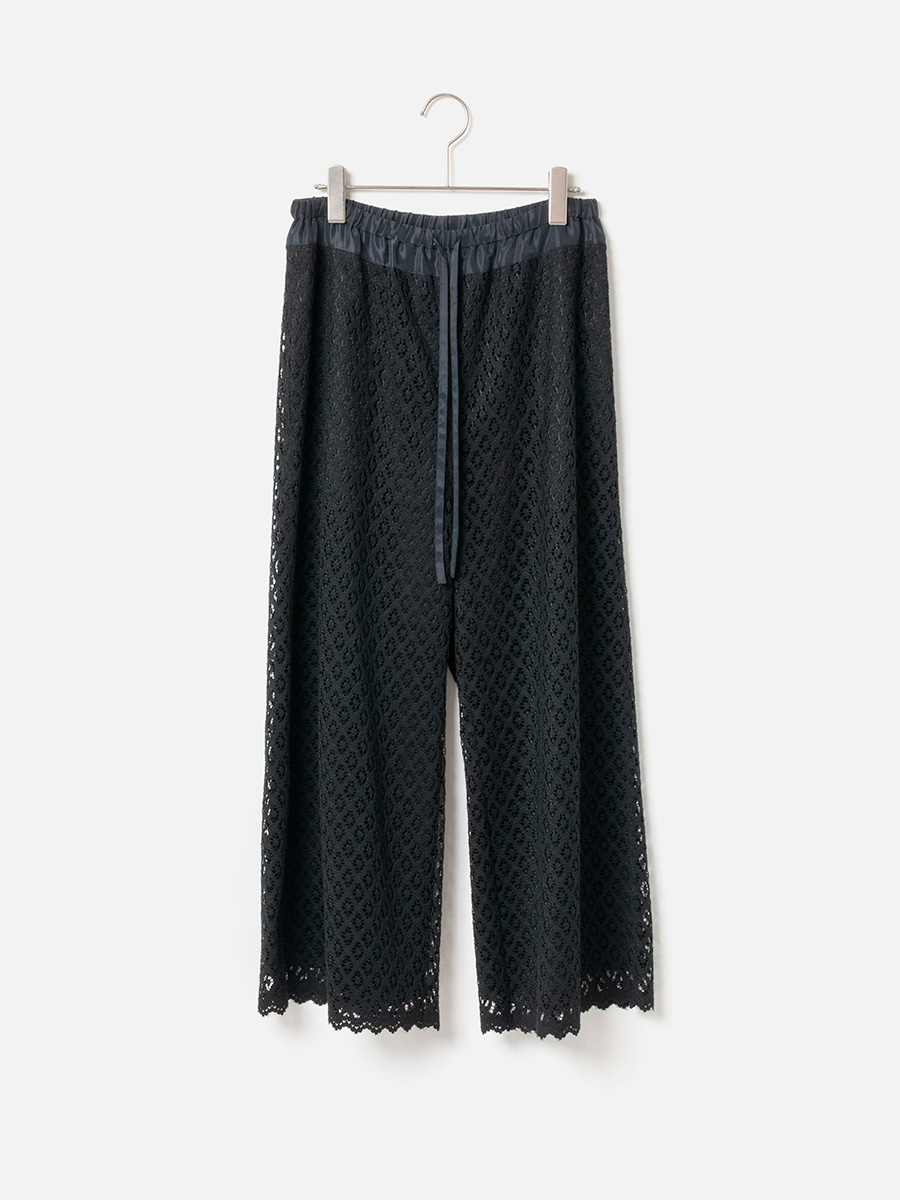 Organic Cotton Wide Flared Pants_Black(80)