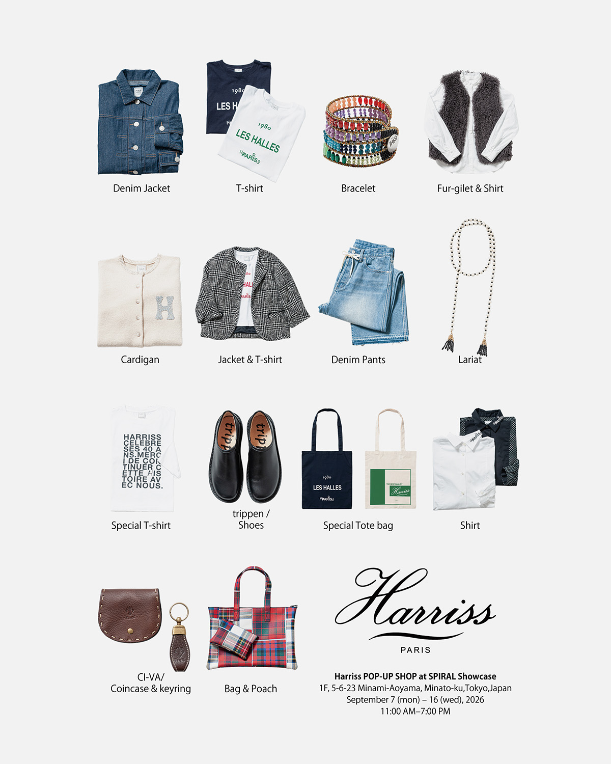Harriss POP-UP SHOP 『Specisl Closet at Spiral Showcase』